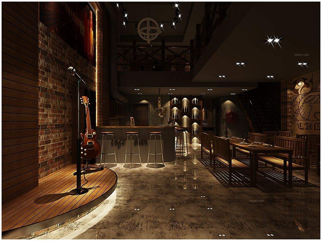 個(gè)性咖啡廳裝修效果圖 -方剛裝飾工程公司
